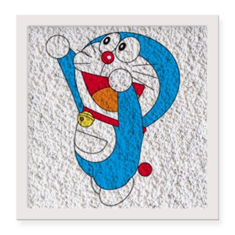 纸浆画 哆啦a梦列系纸浆画手工diy材料包 礼物创意手工制作立体画填色