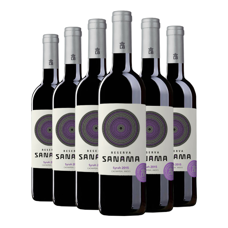 HYPERBULK/超级波 红葡萄酒圣纳玛西拉珍藏干红葡萄酒VLB Sanama Syrah 750ml6支装