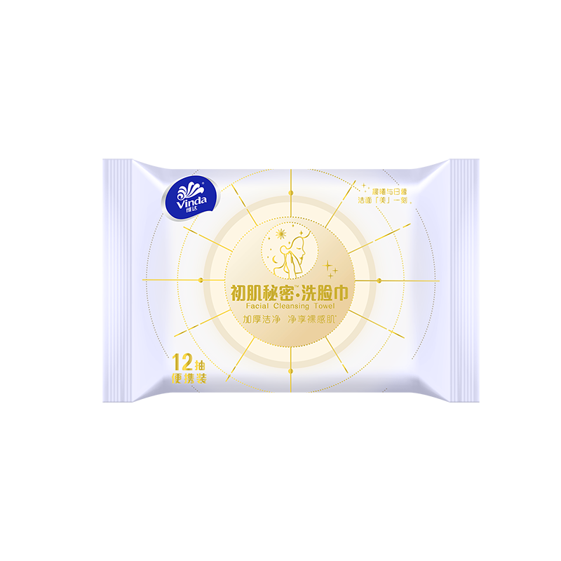 维达（Vinda）绵柔巾 12抽*单包XL码 一次性洗脸巾 加大加厚干湿两用 尝鲜装