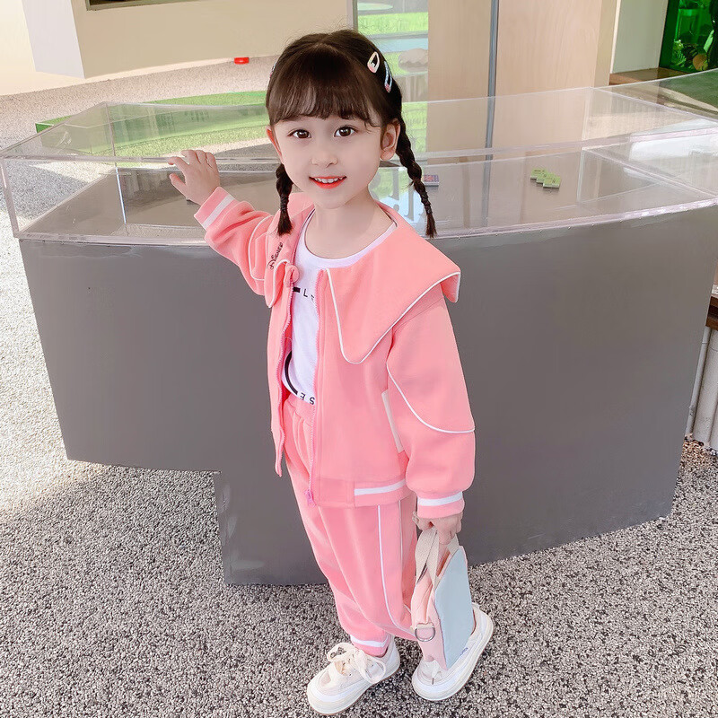 粉色【套装 打底衫】 90码 建议高80-90 20-24斤