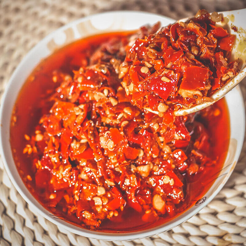 虎钢馋禹穆肴鲜辣椒酱下饭菜夹馍辣子酱辣椒酱农家自制拌面酱家用调味