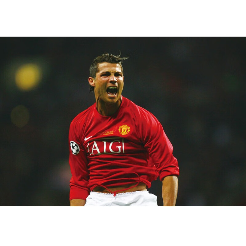 c罗海报 小小罗cr7曼联足球明星海报墙贴装饰画 卧室宿舍墙壁画挂 001