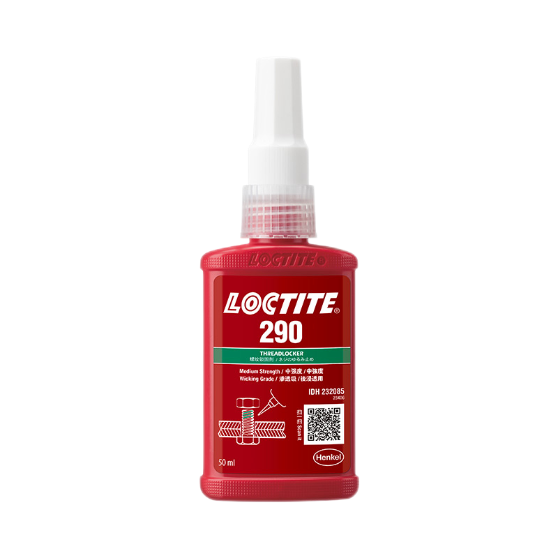 樂(lè)泰/loctite 290 螺絲膠 螺紋鎖固強(qiáng)力膠 中高強(qiáng)度低粘度滲透級(jí)厭氧強(qiáng)力膠 綠色膠水 50ml/支