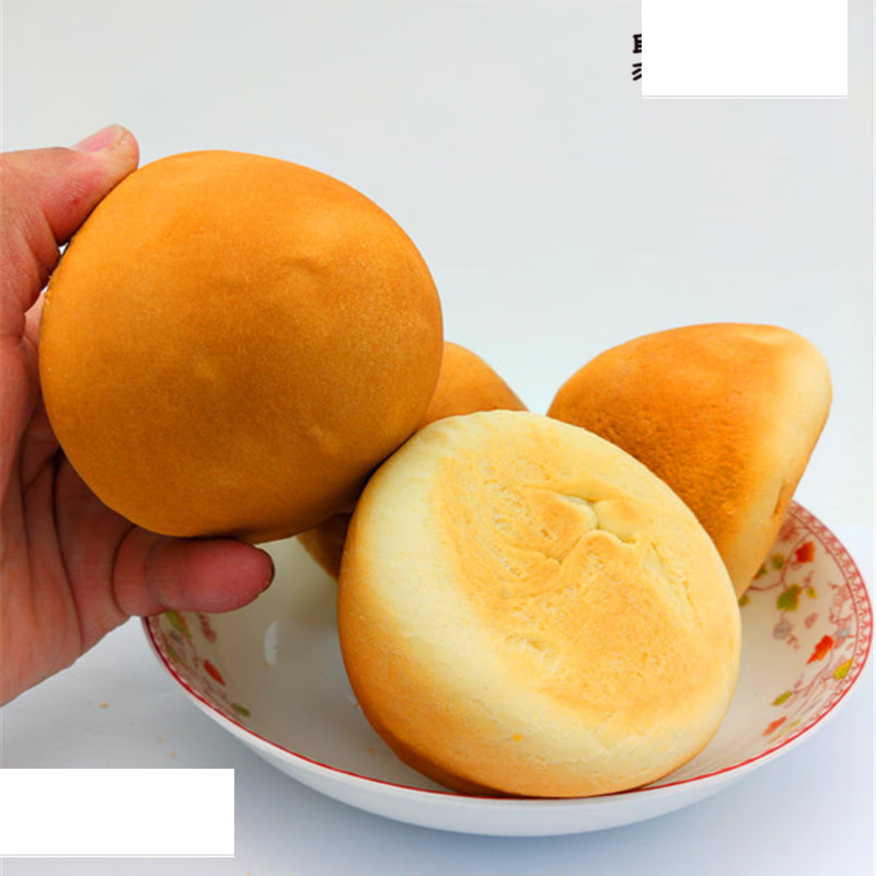 虎钢馋纯手工俄式烤速食早餐牛奶味面包老面 【纯手工烤馒头】10个装