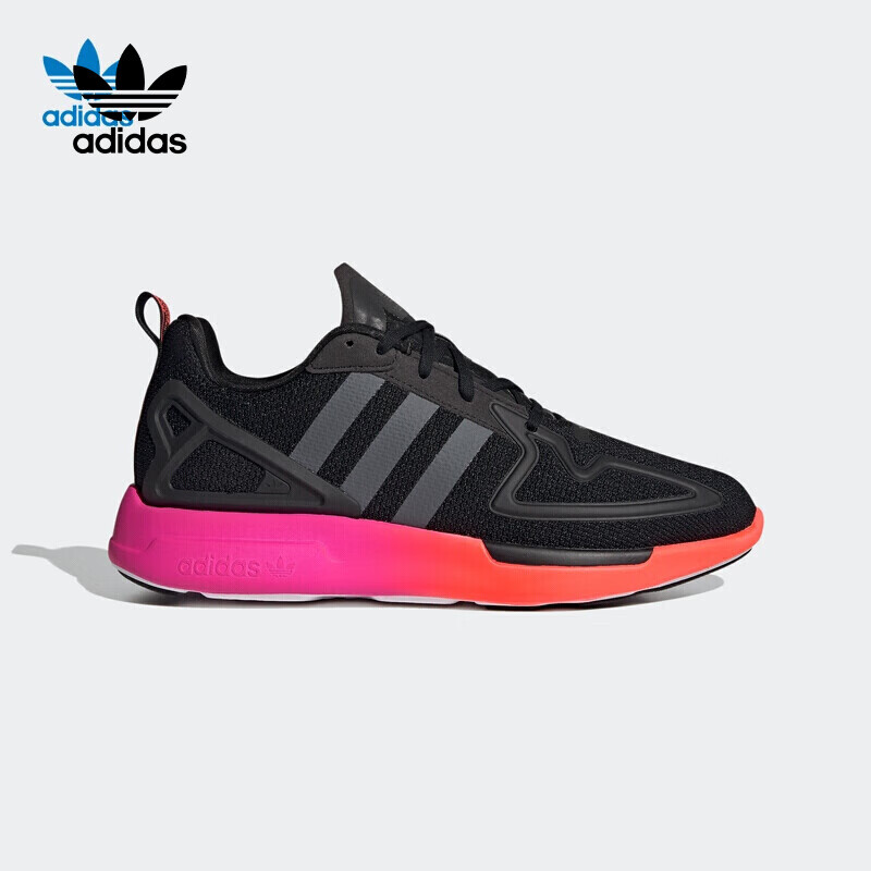 阿迪达斯 (adidas)三叶草跑步鞋男鞋春季新款zx2kflux经典舒适时尚