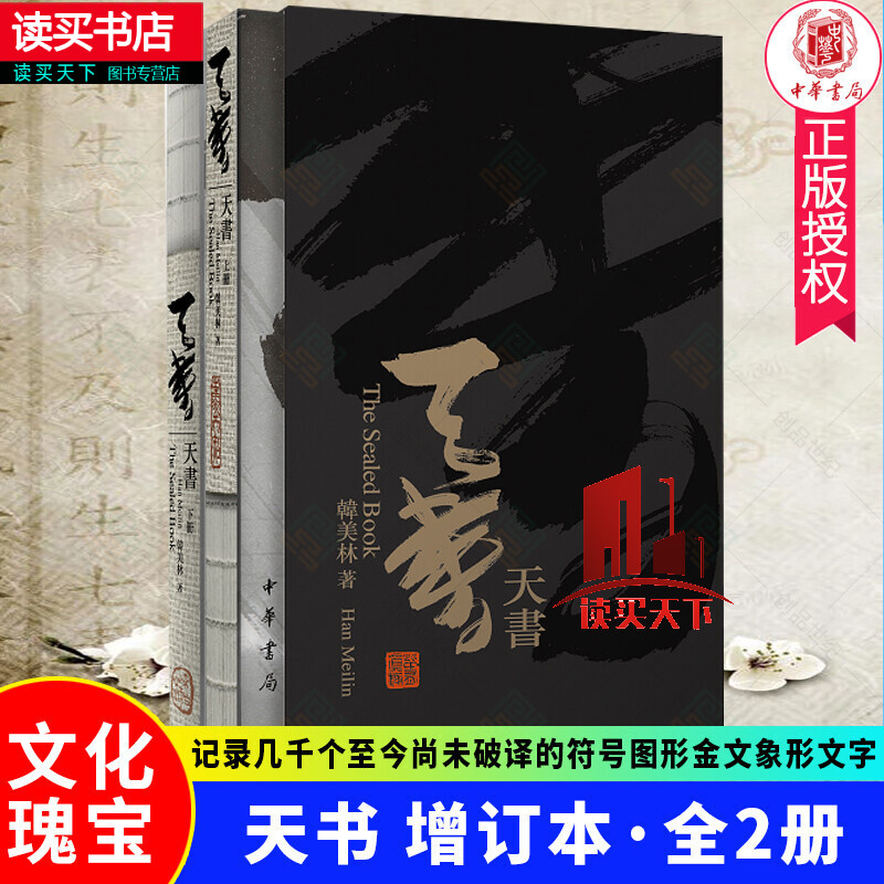 新书正版 天书增订本全2册韩美林 著中华书局记录几千个至今尚未破译的符号图形金文象形文字Y 书籍