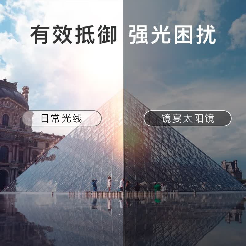 镜宴(COASTAL VISION) 太阳镜男GM同款复古轻盈墨镜女开车驾驶大框眼镜 偏光飞行员款3107C3