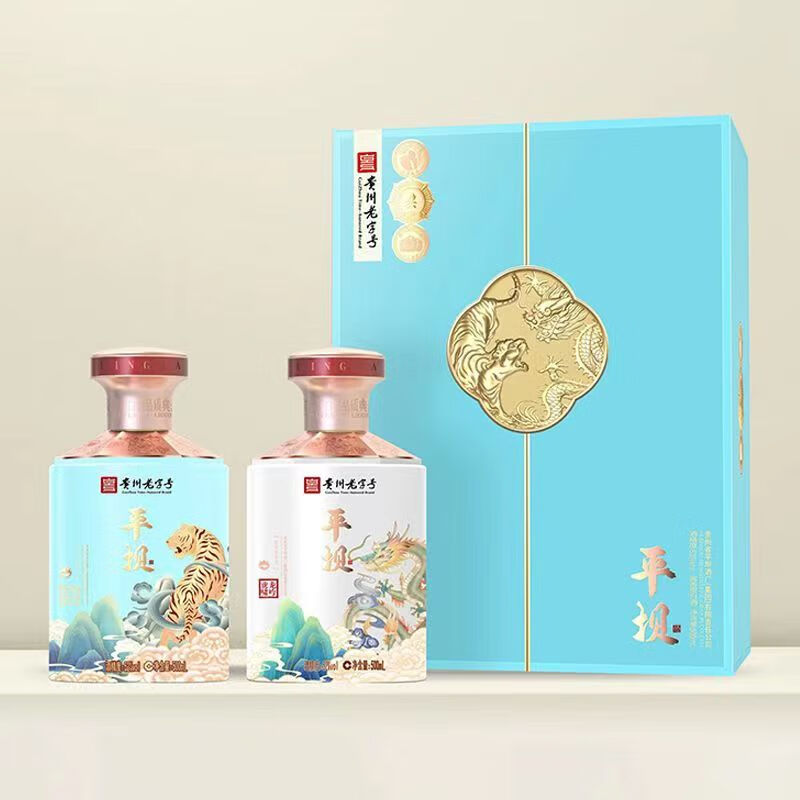 一览天下贵州老字号平·坝1915龙吟虎啸53度传统酱香型粮食白酒53度500mL