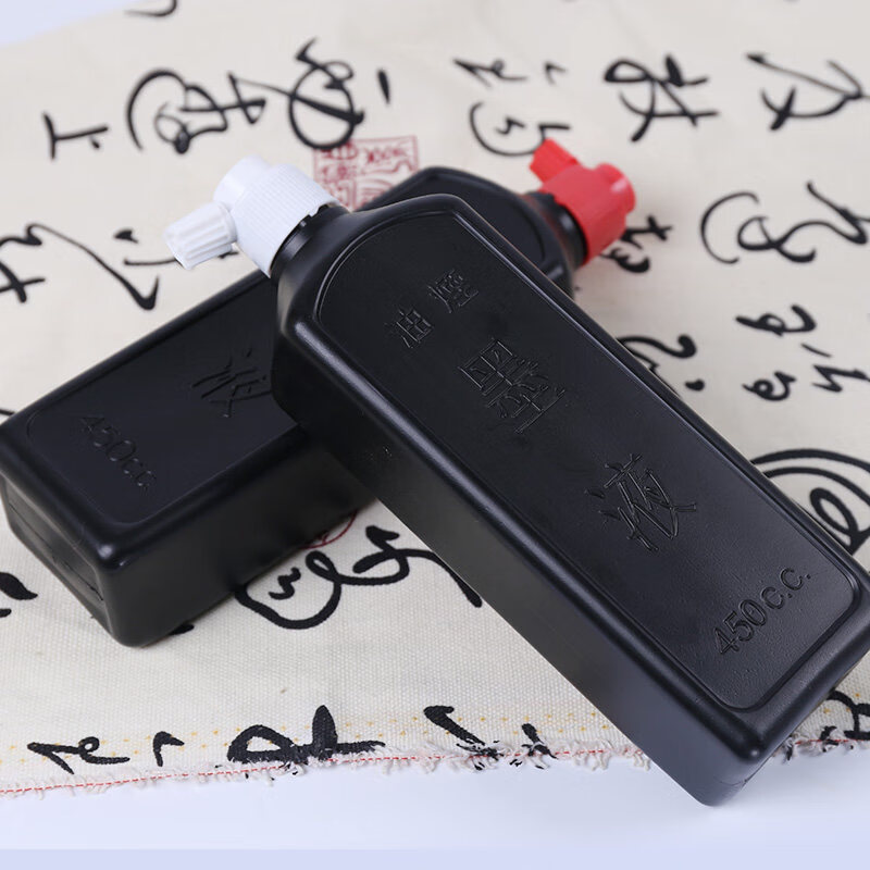 红星【红星/玄宗墨汁】红星 墨汁墨水书法专用高级油烟墨水中浓超浓国画泼墨文房四宝宣纸作品毛笔墨液 红星墨汁450cc 红星墨液