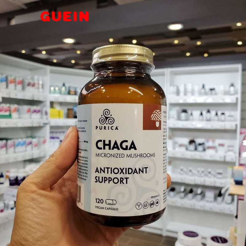 直邮加拿大purica白桦茸chaga胶囊120粒