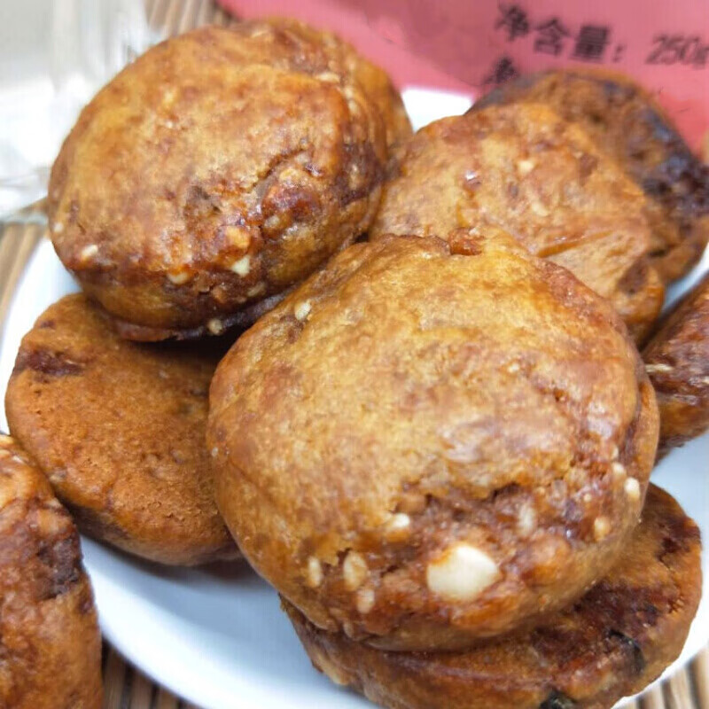 虎钢馋味巴哥上海特产 鸡仔饼250克 传统糕点茶点休闲小吃 250克 鸡仔
