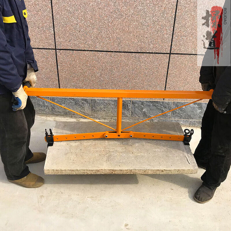 lin)大理石板夹广场石夹子手抬地坪石安装搬运夹具平石侧石路沿石铺装