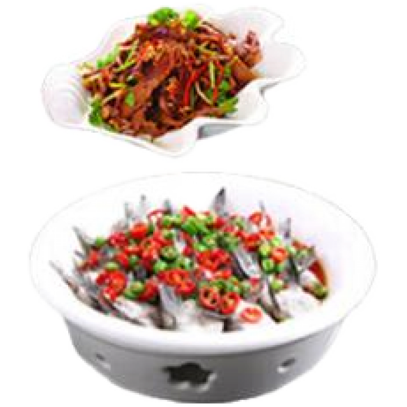 享樂伴飯店炒菜盤商用形狀創(chuàng)意菜盤陶瓷家用涼菜冷菜盤異形餐具酒店盤子 套裝（不含底座）
