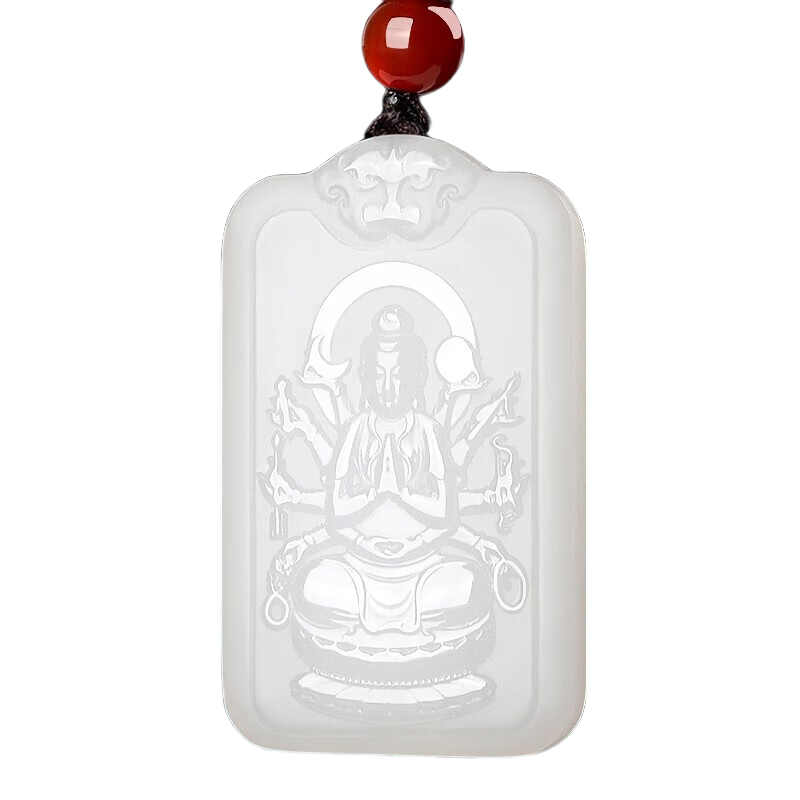 九福潤和田玉羊脂玉觀(guān)音本命佛玉吊墜男福字女玉佛像菩薩玉石玉牌玉佩 羊脂玉虛空藏菩薩-屬?；⒈久?></div>
                                <div   id=