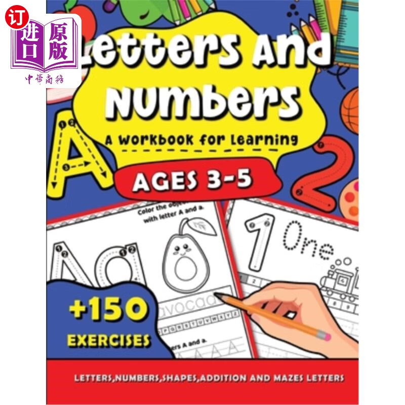 and numbers a workbook for learning: for kids ages 3-5, tracin