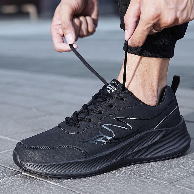 豹观(baoguan)大码肥宽脚适合胖子穿48码男鞋秋冬季鞋子男鞋胖脚宽肥