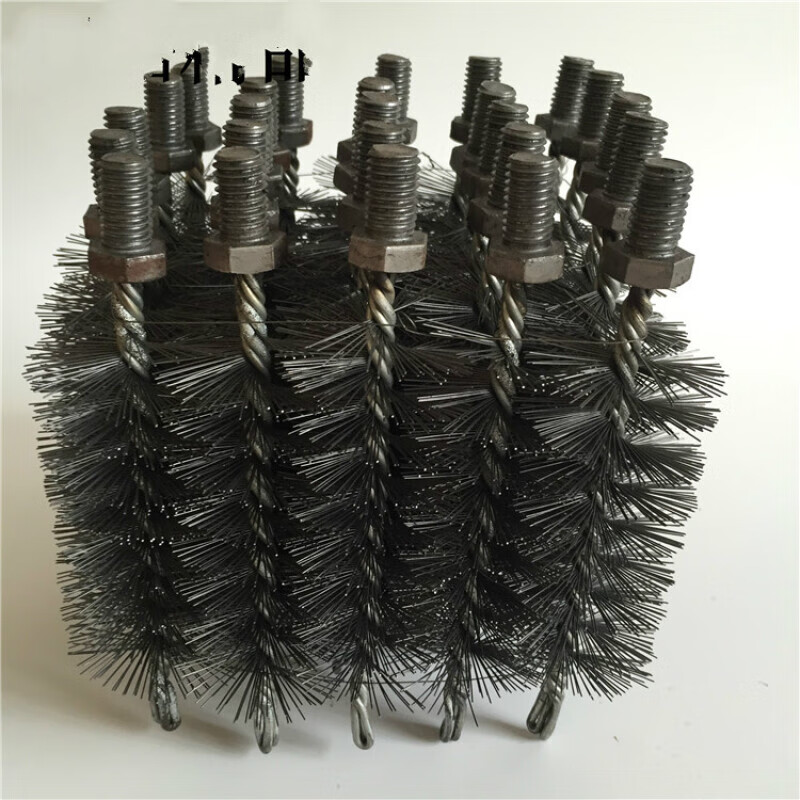 定制管道钢丝刷锅炉烟道管子刷烟囱刷螺丝接口m12圆形清洁除锈刷 标准