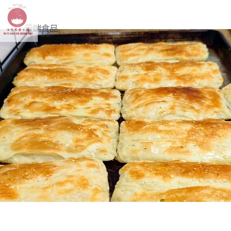 五折正宗安徽淮南牛肉汤油酥烧饼手工火烧半成品坯碳烤烧饼商用200片