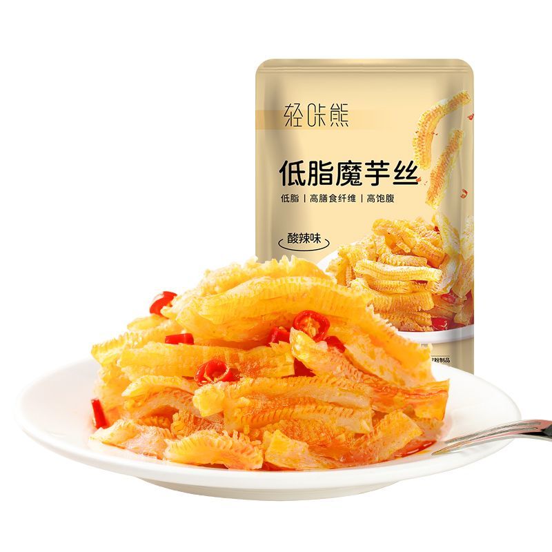 轻咔熊魔芋丝180g素毛肚q爽解馋休闲食品麻辣小零食 尝鲜酸辣味约20包