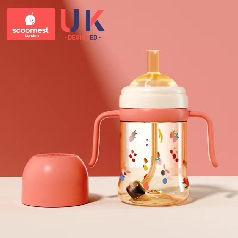 科巢婴儿吸管杯喝奶瓶新生儿1-2-3岁宝宝PPSU喝水儿童宽口径一岁以上 【纳米银抑菌】科特红-240ml直饮使用感如何?