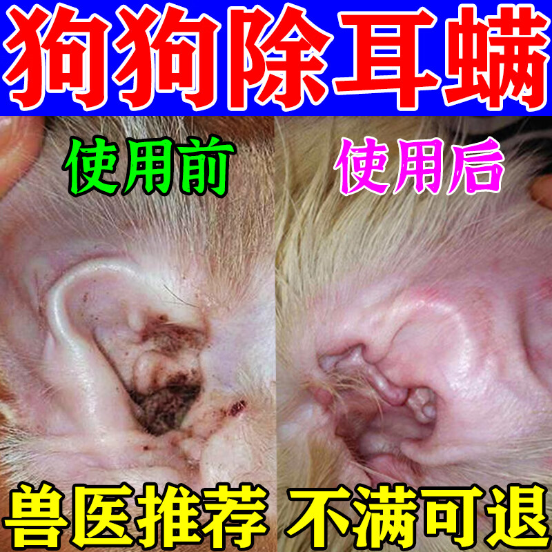 狗狗除耳螨滴耳液宠物耳道真菌发炎耳臭耳痒耳垢耳油红肿化脓除异味