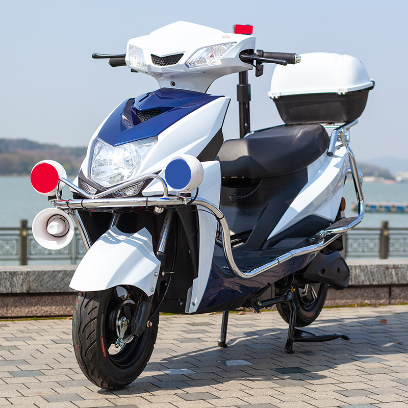 电动车二轮车治安电瓶车校园景区物业小区联防电摩巡逻车 60伏20安