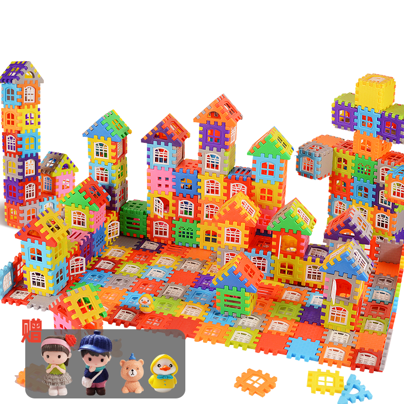 乐哲积木儿童玩具拼装房子积木大颗粒拼图女孩玩具3-6岁男孩生日礼物