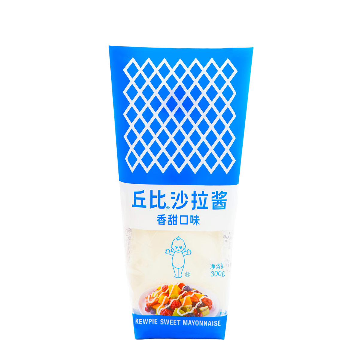 丘比（KEWPIE）沙拉醬 香甜口味 調味品 家庭裝水果蔬菜沙拉醬 300g*1袋