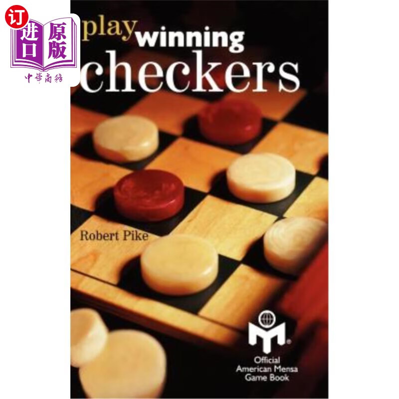 海外直订play winning checkers: official mensa game book (w