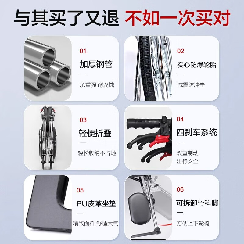 手推轮椅排行榜前十名出炉:这10款轻便舒适,操控灵活,出行更便捷-图片6