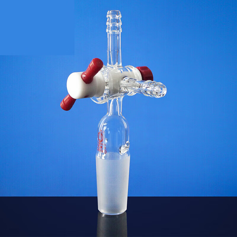 t型高真空四氟玻璃三通连接头抽气接头14/19/24/29 lh-158 lh-159 14