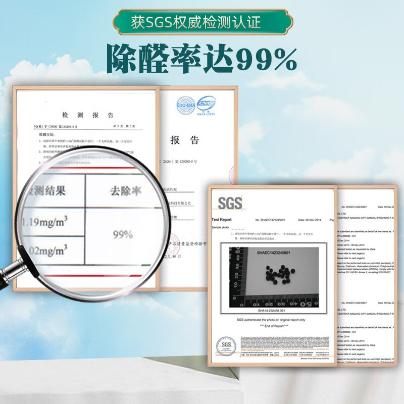 南林家用除甲醛活性炭车用除味竹炭包吸附分解甲醛去味椰壳炭纳米矿晶 【家车两用】多功能活性炭4kg 强力吸附48包+2检测盒