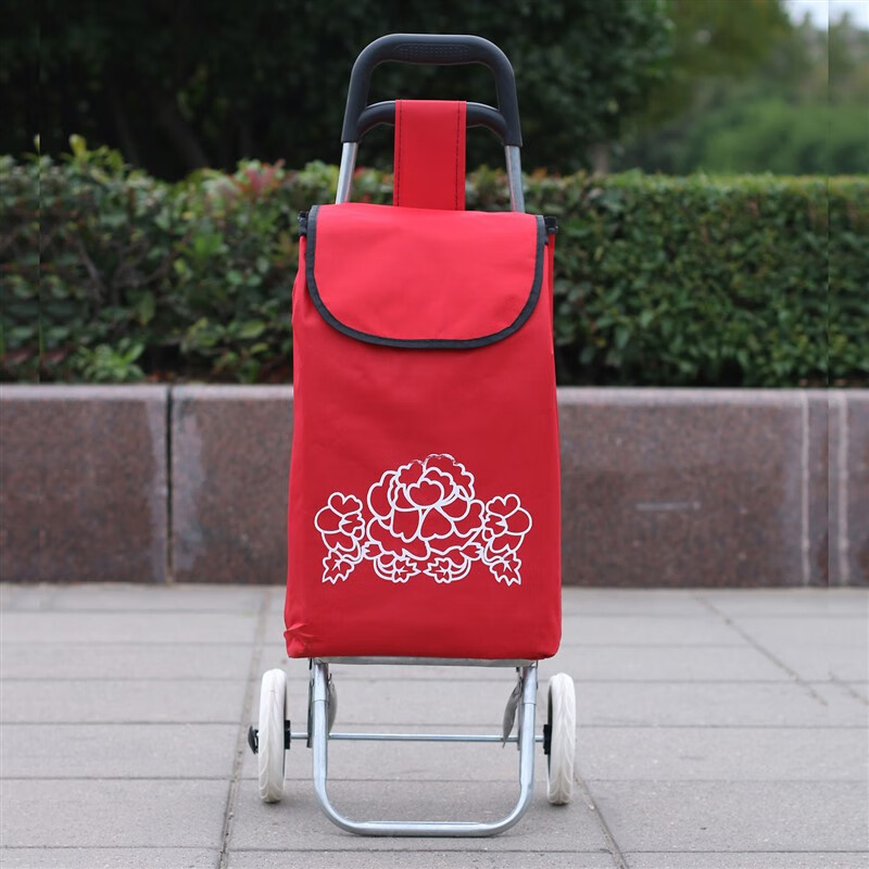 梦茜儿卖菜家用小拉车 购物车拉杆车广告礼品家用折叠买菜小手拉车的