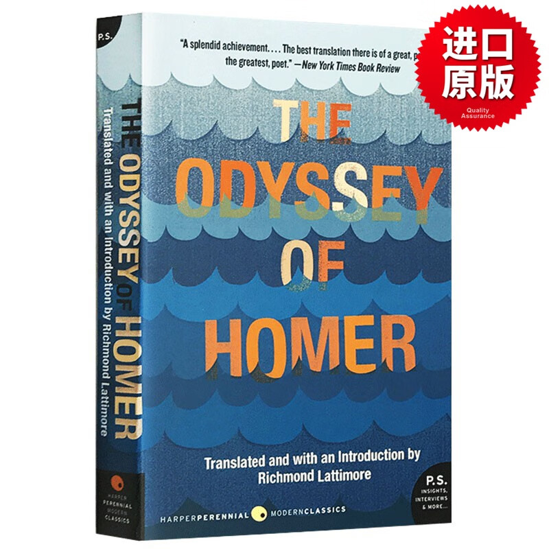 荷马史诗 奥德赛 The Odyssey of Homer 英文原版经典文学读物 Richmond Lattimore 翻译 进口英语书籍