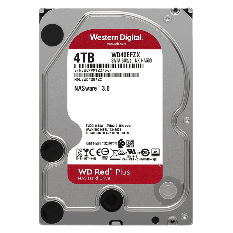  Western Digital/西部数据 大容量存储 NAS网络存储服务器硬盘