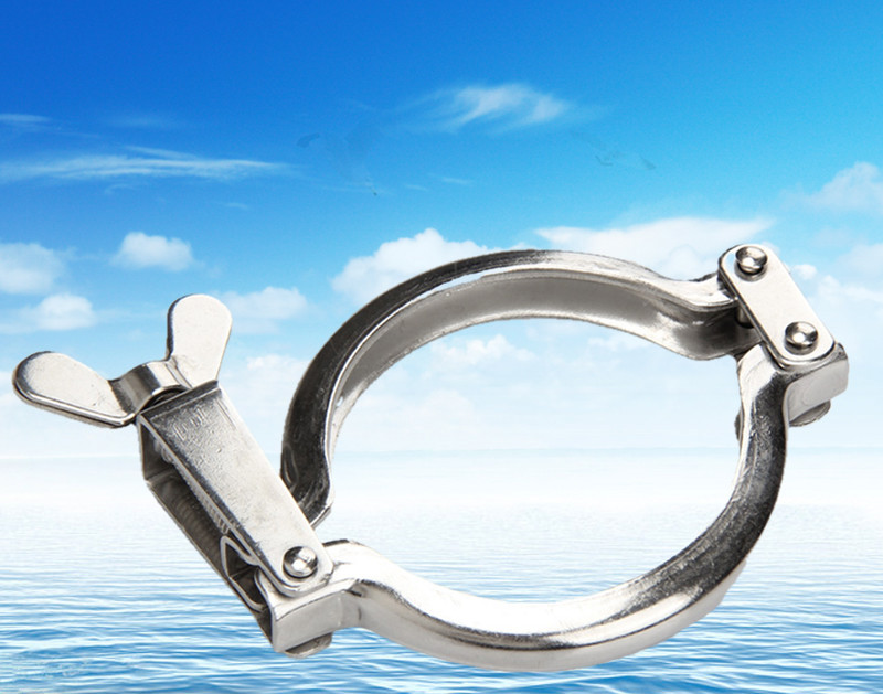 304不锈钢快装卡箍轻型冲压卡盘卡扣卡子快速接头管道管夹 Φ89 卡盘