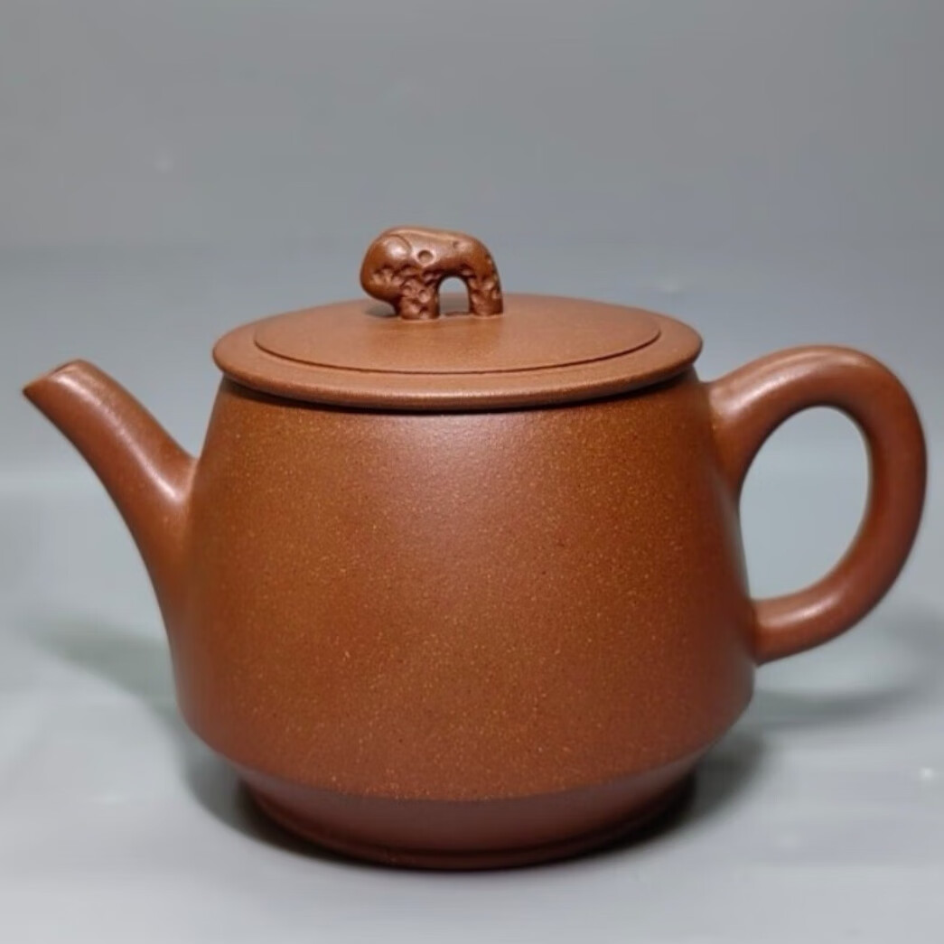 吉象汉瓦 原矿清水泥 刘海涛制作容量约200cc 出水流畅 原矿紫砂