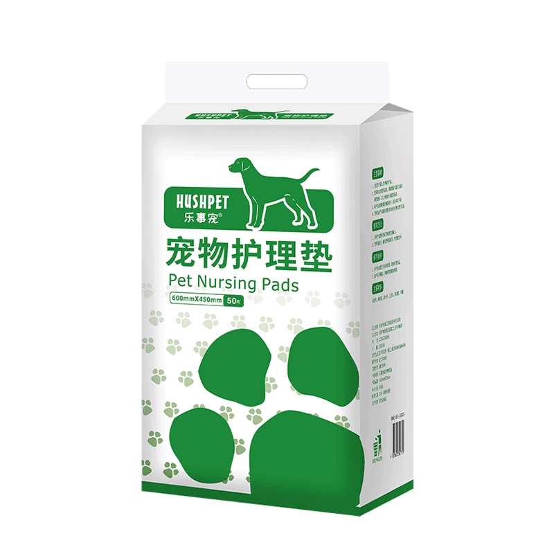 乐事宠 HUSUPET 乐事宠 宠物尿垫通用小型狗尿片出口品质吸锁水垫子M码/450mm*600mm/50片