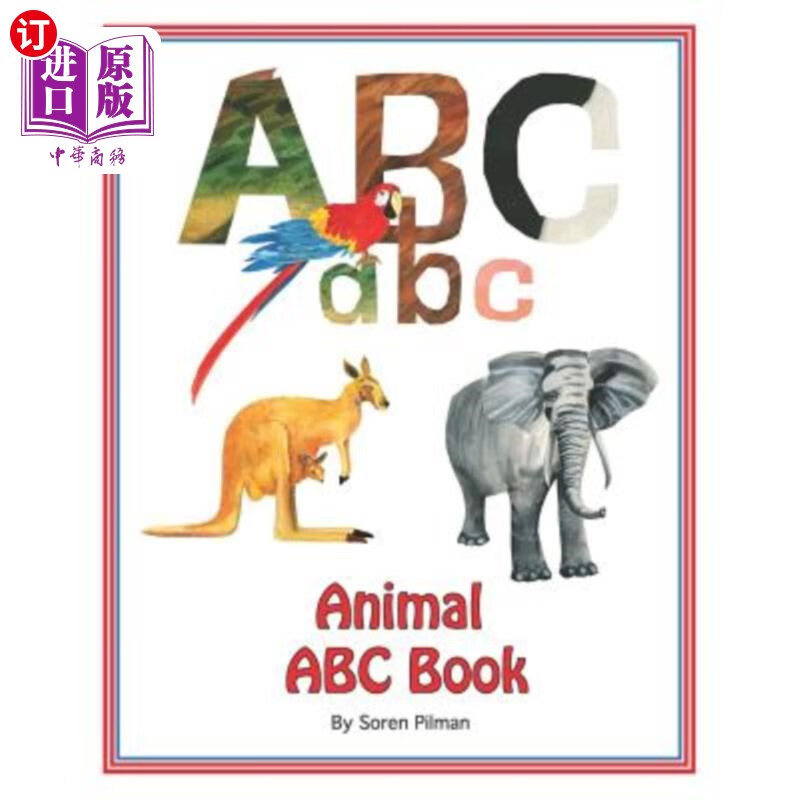 海外直订animal abc book 动物abc书