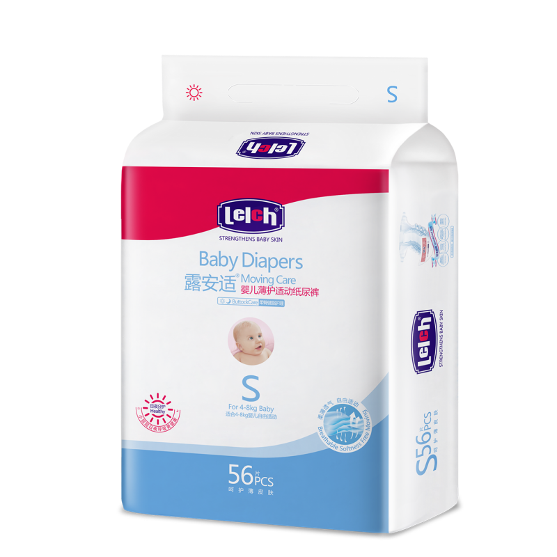 ���ڲ�����¶���ʣ�Lelch��΢����ϵ������ֽ���S56Ƭ(4-8kg) ������С��Ӥ��ֽ�����ʪ