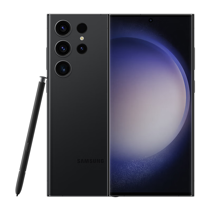 三星（SAMSUNG）Galaxy S23 Ultra AI手机 2亿像素 拍照手机 大屏S Pen书写 同声翻译 12GB+512GB 悠远黑 游戏手机