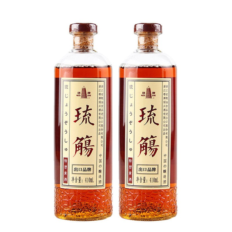 塔牌绍兴黄酒塔牌琉觞流觞出口特型黄酒八年陈半甜型黄酒410ml*6瓶