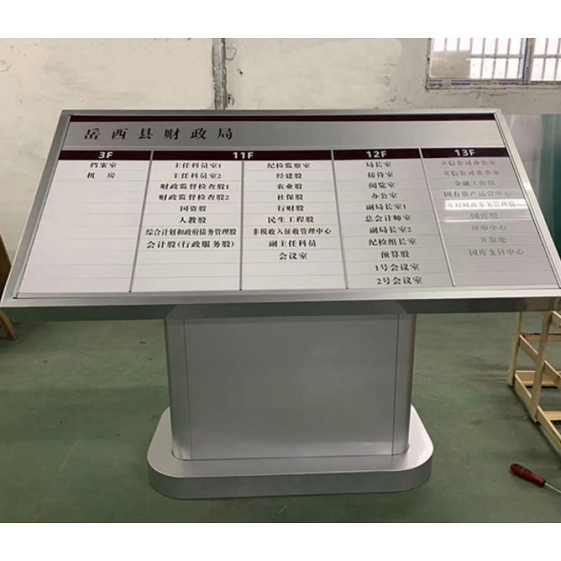 楼层指示牌 台式楼层索引牌酒店大厅立式指示牌落地式斜面导视牌p 视