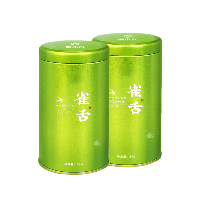 徽六绿茶雀舌100g 2024新茶特级明前罐装茶叶早春嫩芽自己喝 源头直发