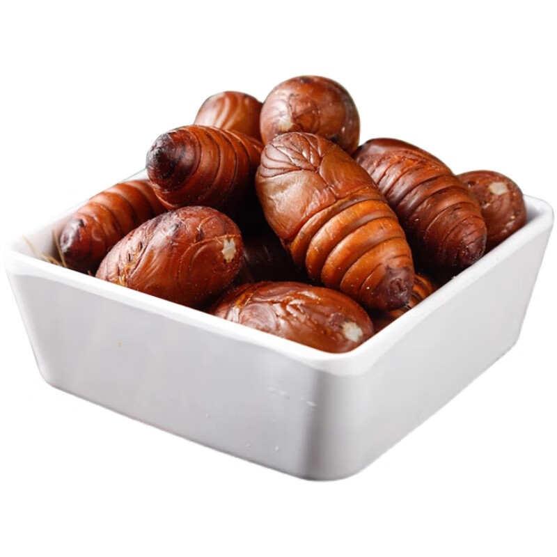 品吉味蚕蛹 东北特产柞树蚕蛹 鲜活个大 500g 顺丰  活体蝉蛹 黄茧蛹 大二黄蚕蛹一斤