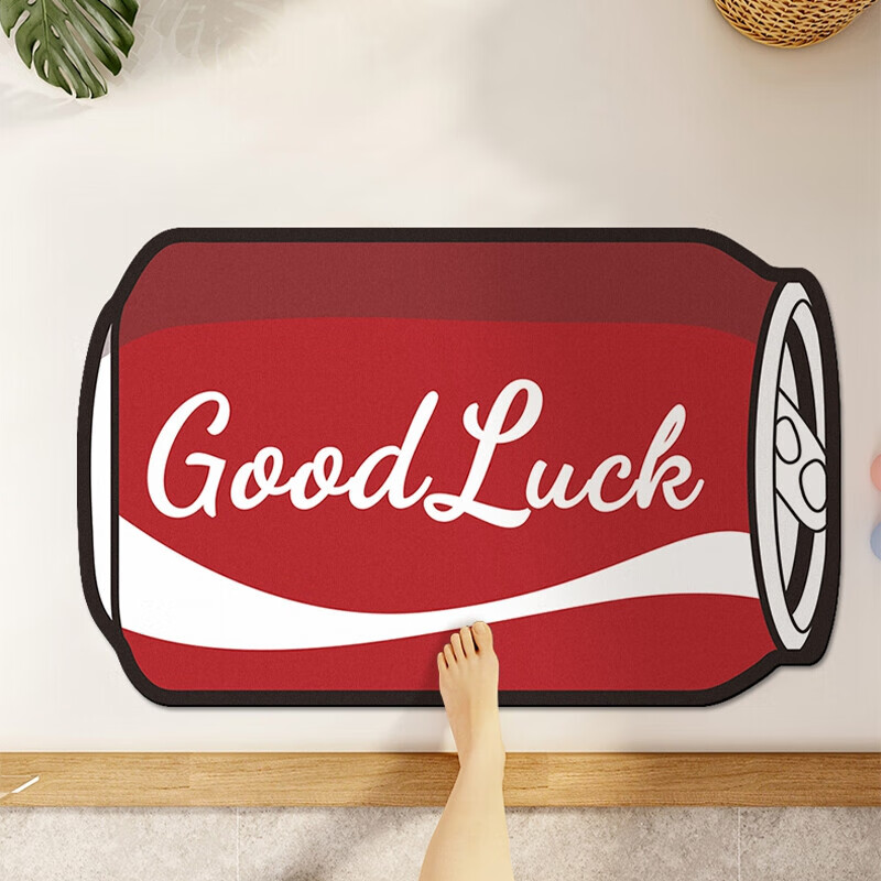 意尚家用浴室地垫 吸水防滑速干卫生间地垫门口脚垫 goodluck40*60cm