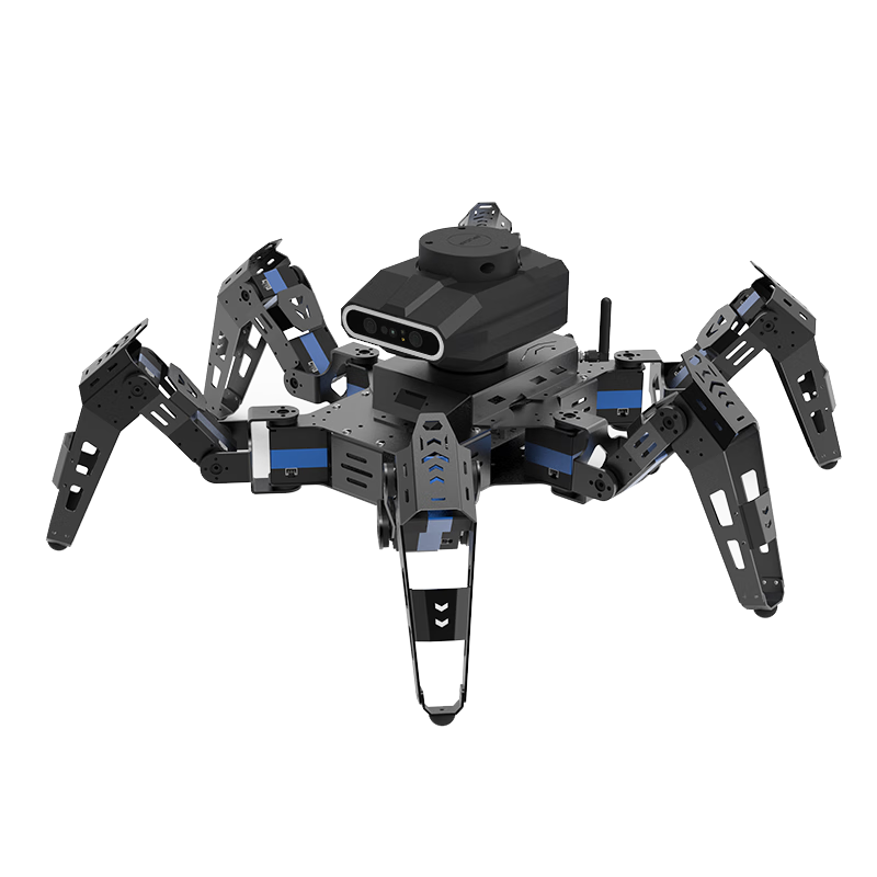 瓴乐ros机器人六足仿生蜘蛛phage深度视觉slam建图导航雷达jetsonnano