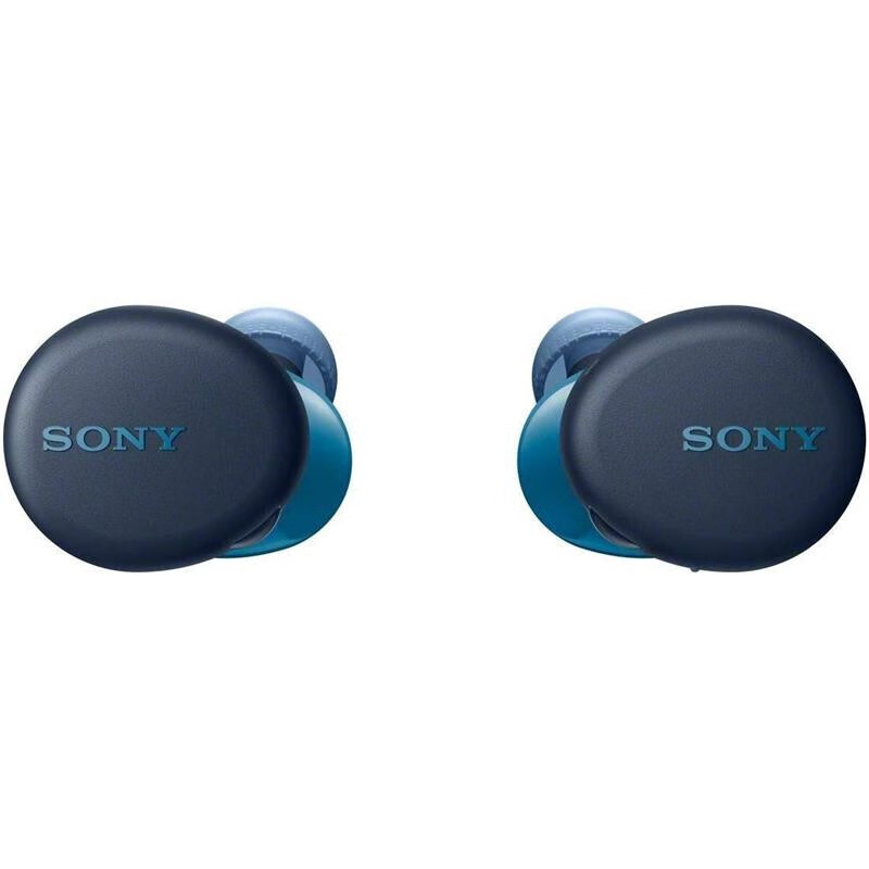 索尼（SONY）【JD物流 日本直邮】索尼Sony 头戴式无线立体声耳机 重低音 免提通话商务蓝牙耳麦  持久续航 WF-XB700蓝色 默认1
