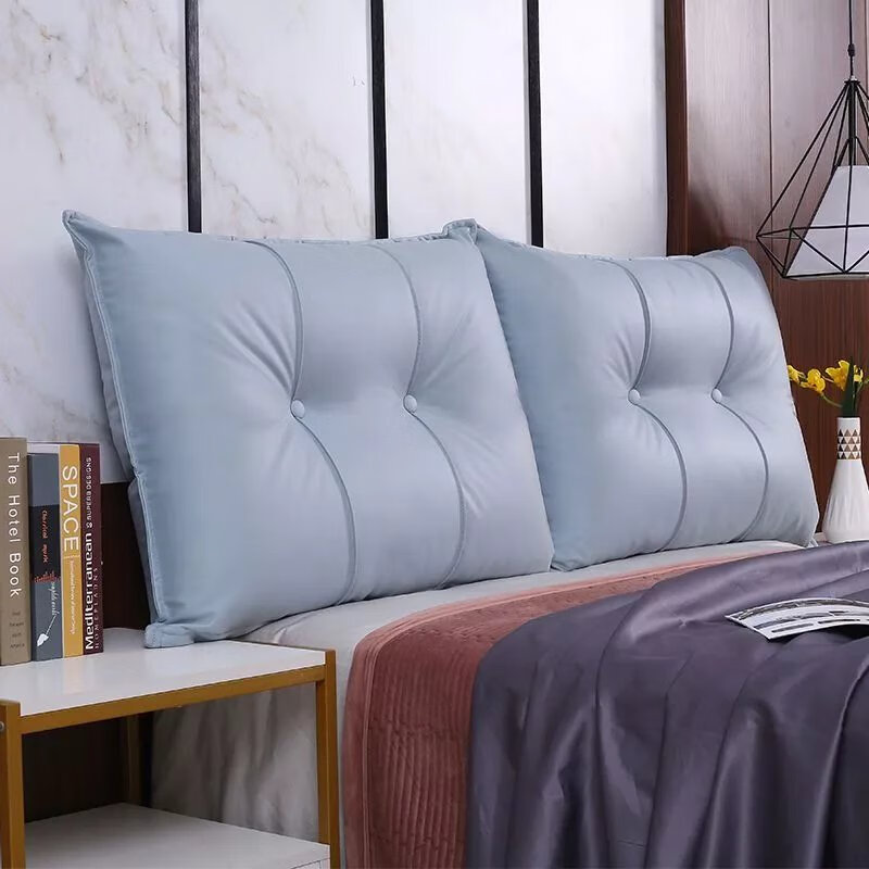 【精选】床头靠垫软包靠背卧室沙发科技布靠包可拆洗沙发靠背 天蓝色 60*60*20(长*宽*厚度)单个