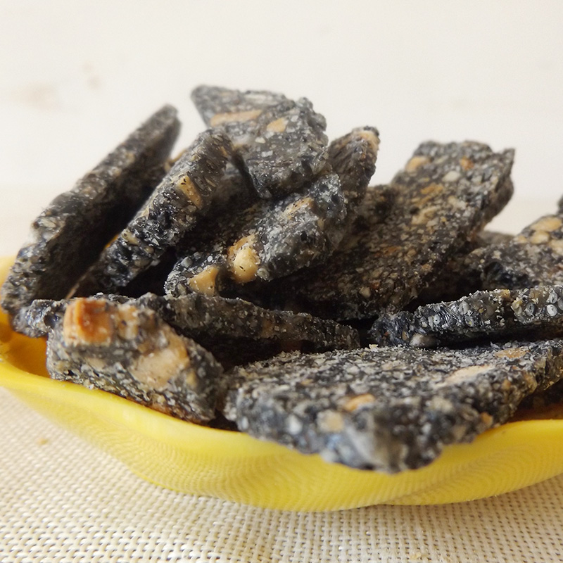 晨臻安庆宿松特产纯手工芝麻花生糖黑芝麻糖片芝麻酥茶糕点心500gson